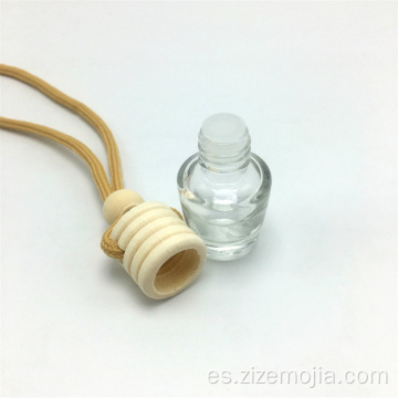Botella de perfume de vidrio redondo transparente de 5 ml